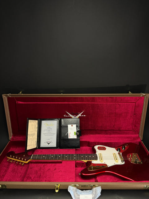 Fender Custom Shop 1962 Jaguar Deluxe Closet Classic Gold Hardware - Candy Apple Red