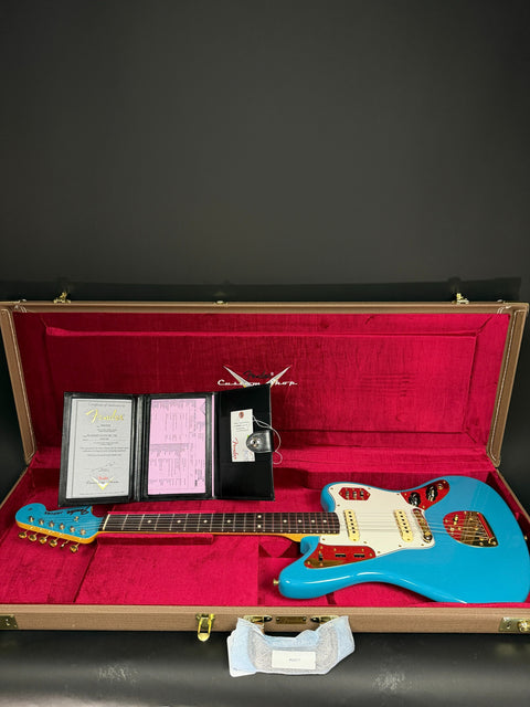 Fender Custom Shop 1962 Jaguar Deluxe Closet Classic Gold Hardware - Taos Turquoise