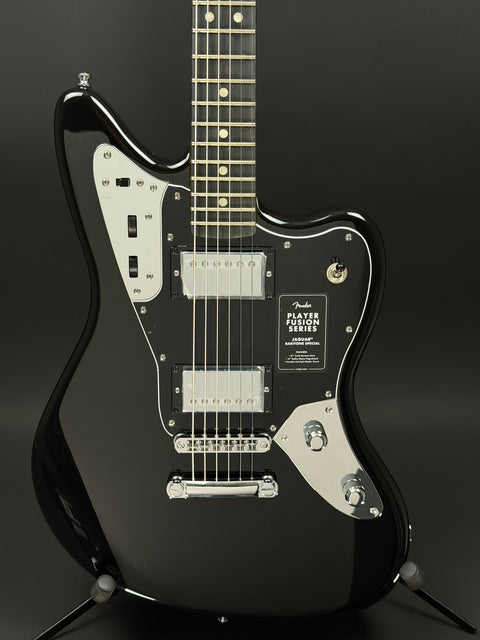 Fender Limited Edition Player Fusion Jaguar Baritone Special - Black