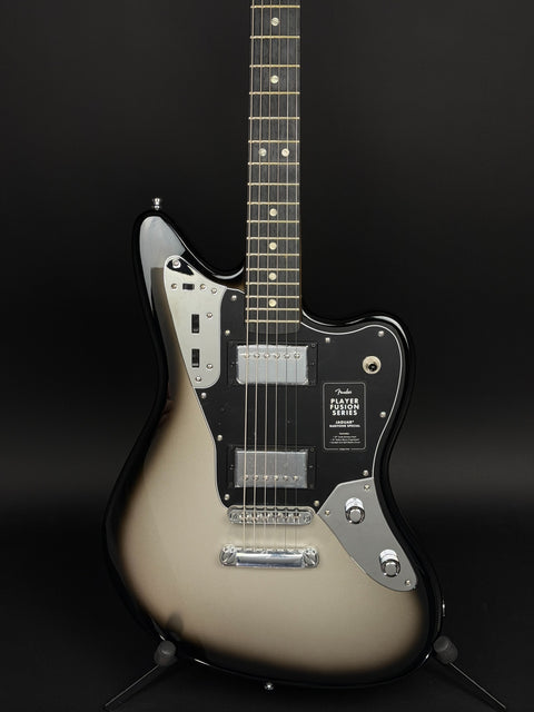 Fender Limited Edition Player Fusion Jaguar Baritone Special - Silverburst