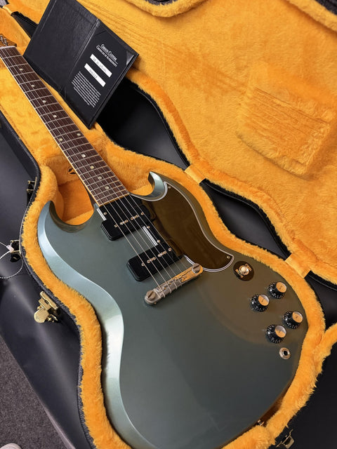 Gibson Custom M2M 1963 SG Special Reissue Lightning Bar - Antique Pelham Blue VOS -