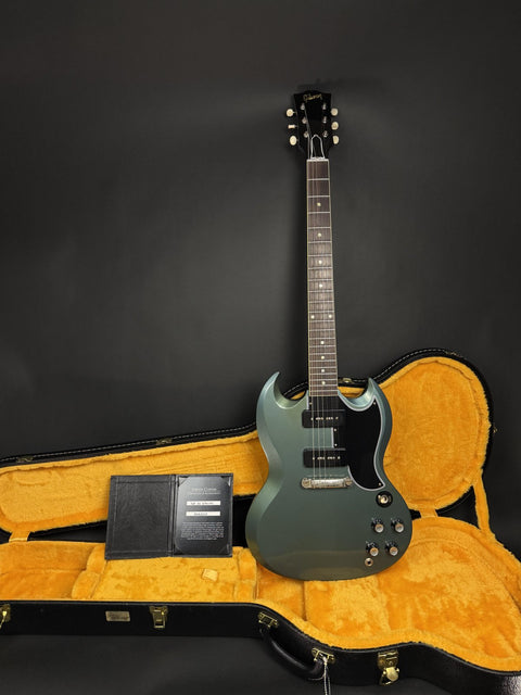Gibson Custom M2M 1963 SG Special Reissue Lightning Bar - Antique Pelham Blue VOS -