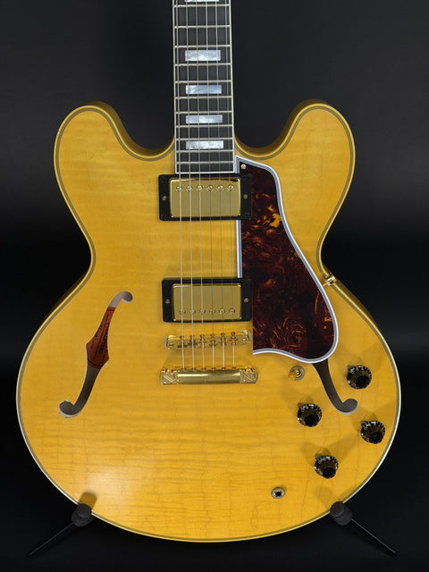 Gibson Custom Limited Edition 1960 ES-355 Reissue Figured Light Aged - Antique Blonde -