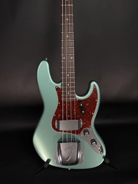 Fender Custom Shop 1962 Jazz Bass Closet Classic - Super Faded Aged Sherwood Green Metallic -