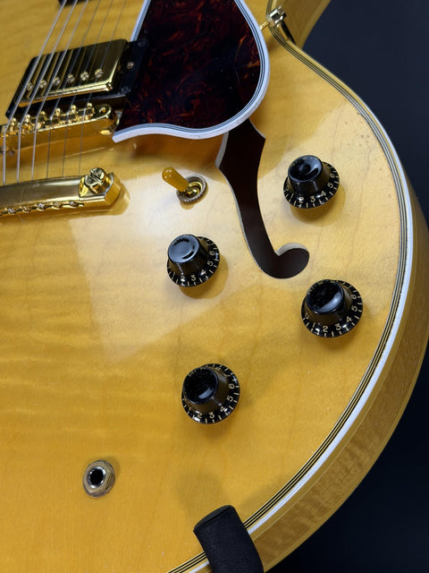 Gibson Custom Limited Edition 1960 ES-355 Reissue Figured Light Aged - Antique Blonde -