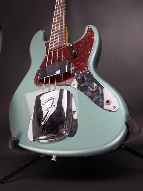 Fender Custom Shop 1962 Jazz Bass Closet Classic - Super Faded Aged Sherwood Green Metallic -