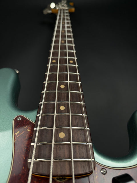Fender Custom Shop 1962 Jazz Bass Closet Classic - Super Faded Aged Sherwood Green Metallic -