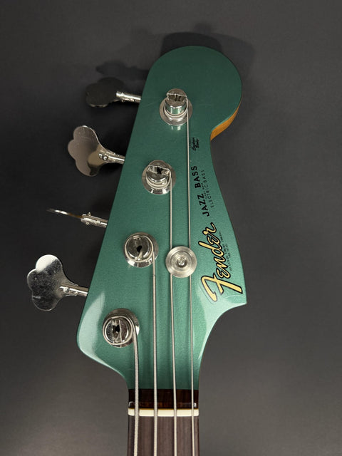 Fender Custom Shop 1962 Jazz Bass Closet Classic - Super Faded Aged Sherwood Green Metallic -