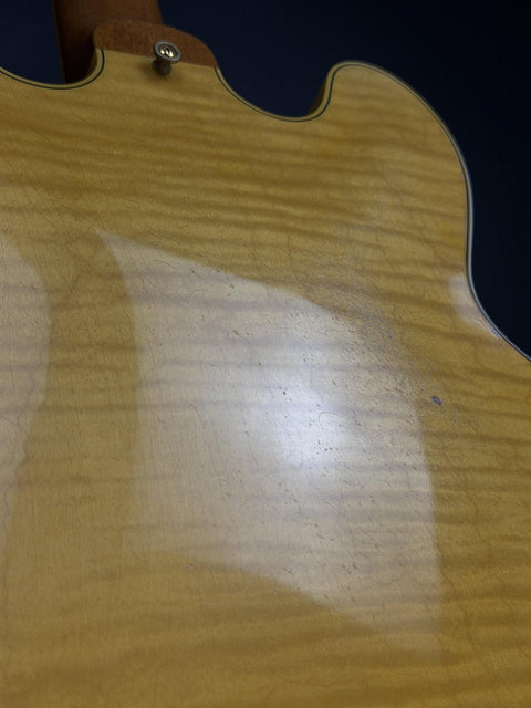 Gibson Custom Limited Edition 1960 ES-355 Reissue Figured Light Aged - Antique Blonde -