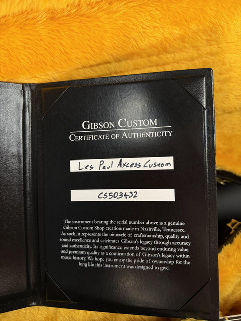 Gibson Custom Greatest Hits Volume II Les Paul Axcess Custom Peacock Widow Stop Bar - Gloss -