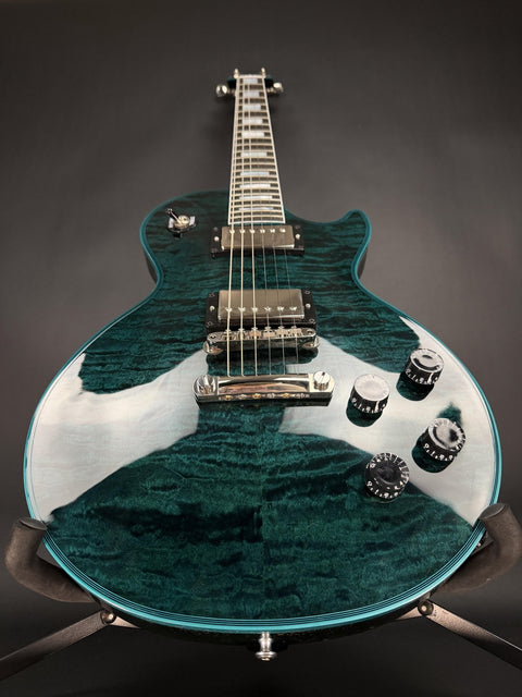Gibson Custom Greatest Hits Volume II Les Paul Axcess Custom Peacock Widow Stop Bar - Gloss -
