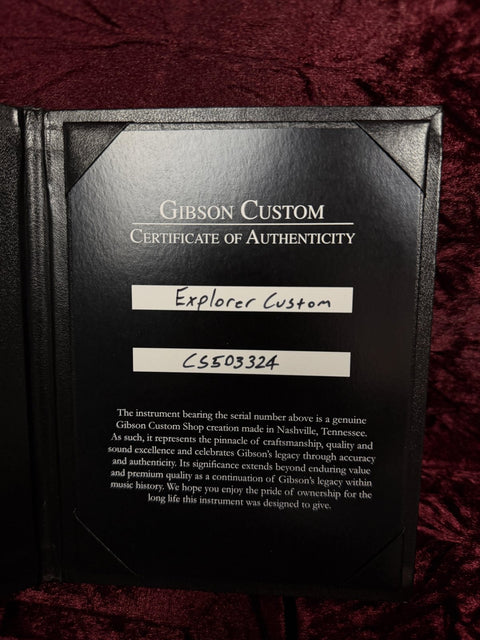 Gibson Custom Greatest Hits Volume II Explorer Custom Racing Red - Gloss -