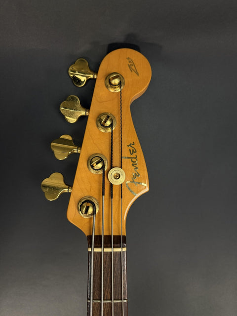 2001 Fender American Deluxe Zone Bass - Amber