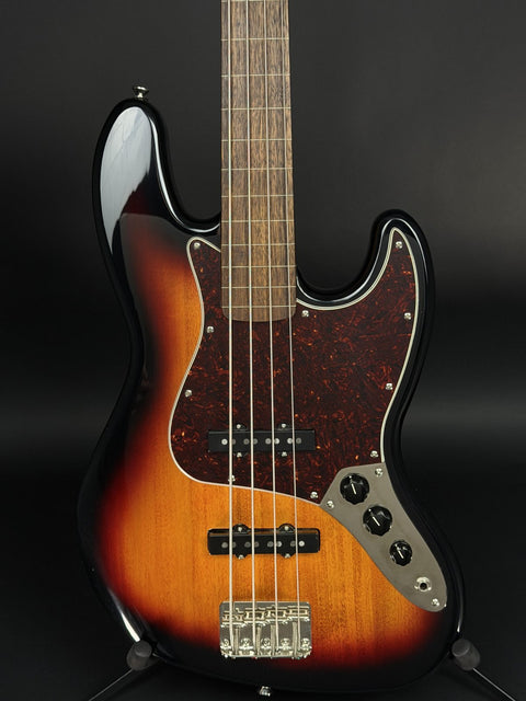 2019 Squier Classic Vibe '60s Fretless Jazz Bass - Sunburst