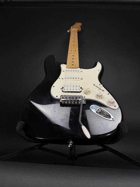 1998 Squier Fat Strat Maple Neck - Black -