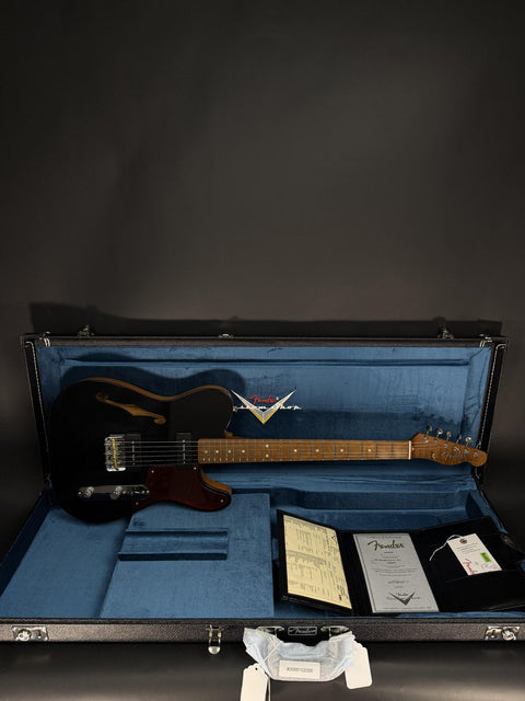 Fender Custom Shop P90 Thinline Telecaster Closet Classic - Black -