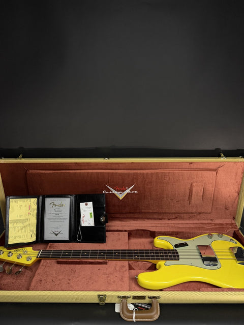 Fender Custom Shop 1960 Precision Bass Closet Classic - Graffiti Yellow -