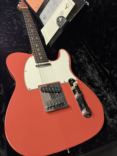 Fender Custom Shop Limited Edition Custom Deluxe Roasted Telecaster NOS with Matching Painted Headcap - Tahitian Coral -