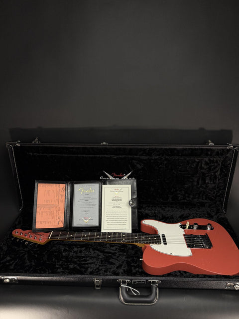 Fender Custom Shop Limited Edition Custom Deluxe Roasted Telecaster NOS with Matching Painted Headcap - Tahitian Coral -