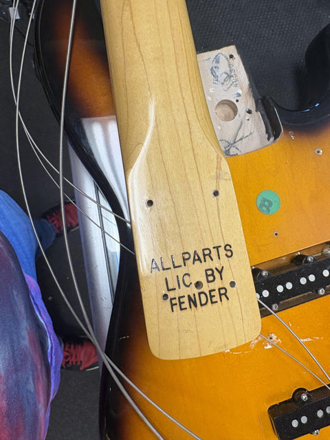 Pre-Owned Fender Partscaster Jazz Bass - Sunburst