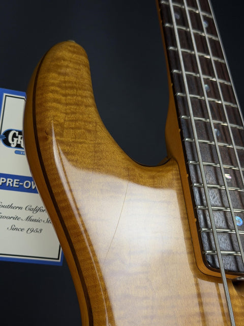 2001 Fender American Deluxe Zone Bass - Amber -