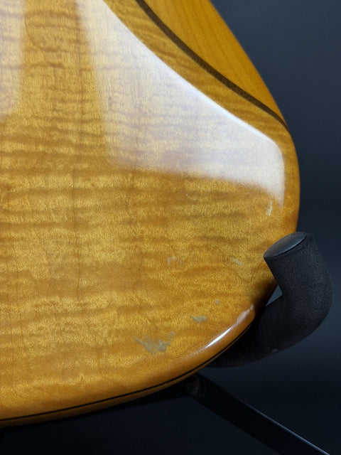 2001 Fender American Deluxe Zone Bass - Amber -