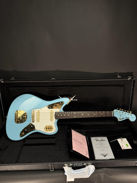 Fender Custom Shop 1962 Jaguar Closet Classic - Daphne Blue Gold Hardware -