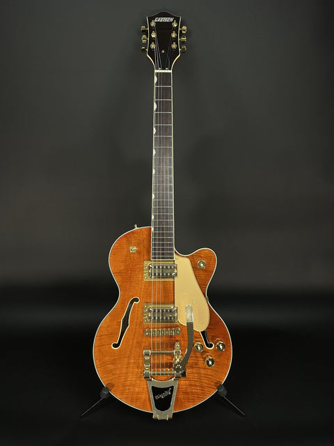 Gretsch Electromatic Limited Broadkaster Junior Flame Okoume - Roundup Orange -