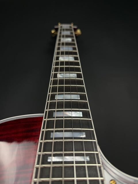 Gibson Custom Les Paul Custom Figured - Red Burst Gloss Gold Hardware -
