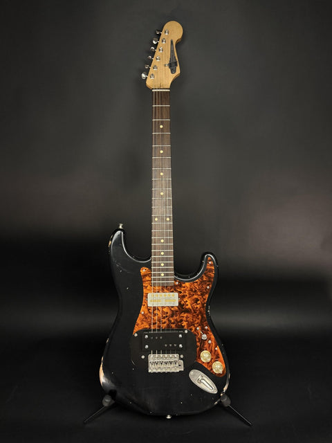 2021 Waterslide Coodercaster S-Style - Aged Nitro Black