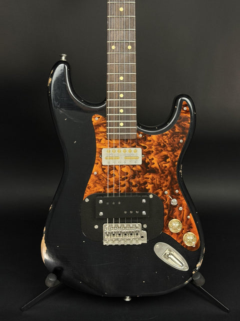 2021 Waterslide Coodercaster S-Style - Aged Nitro Black -