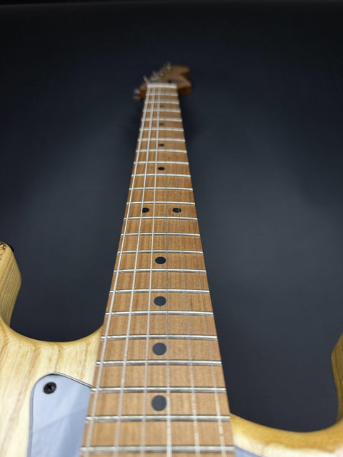 MB Guitars S-Style Crackle - Natural Ash -