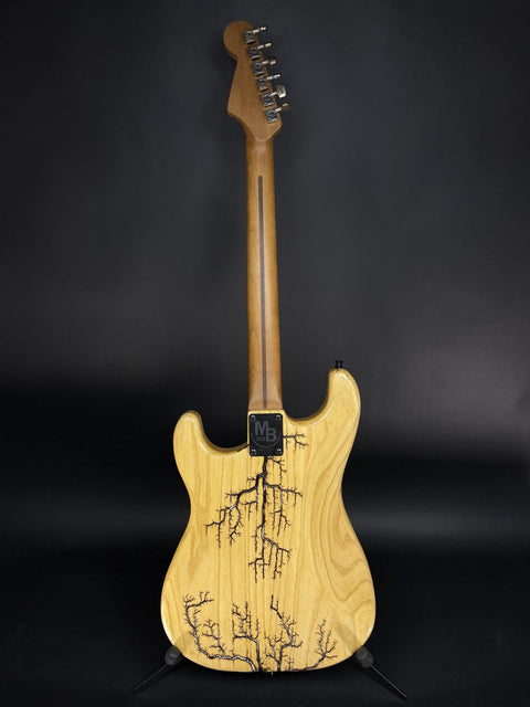 MB Guitars S-Style Crackle - Natural Ash -