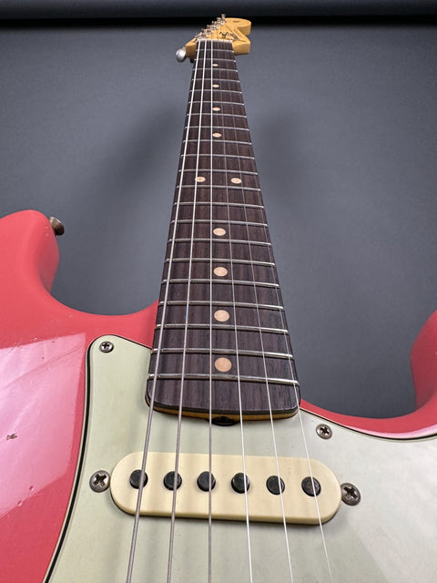 Fender Custom Shop 1964 Stratocaster Journeyman Relic - Faded Fiesta Red - 