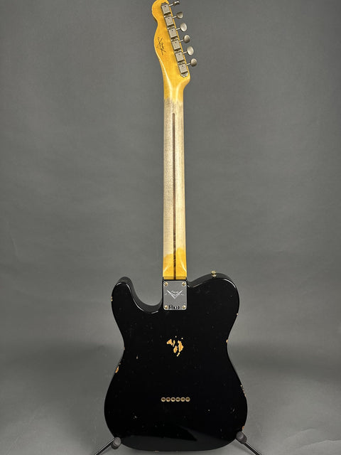 Fender Custom Shop Roast Pine Double Esquire Relic - Aged Black - 