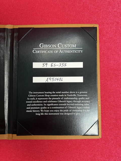 Gibson Custom Limited Edition Greatest Hits Volume II 1959 ES-355 - British Racing Green Gloss Gold Hardware -