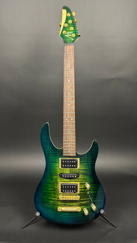 2002 Brian Moore Custom Guitar - Green w/ Figured Top - 