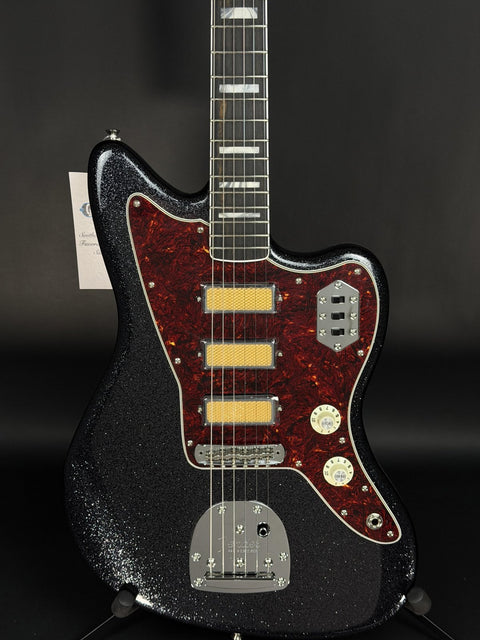 Fender Limited Edition Gold Foil Jazzmaster - Black Sparkle -