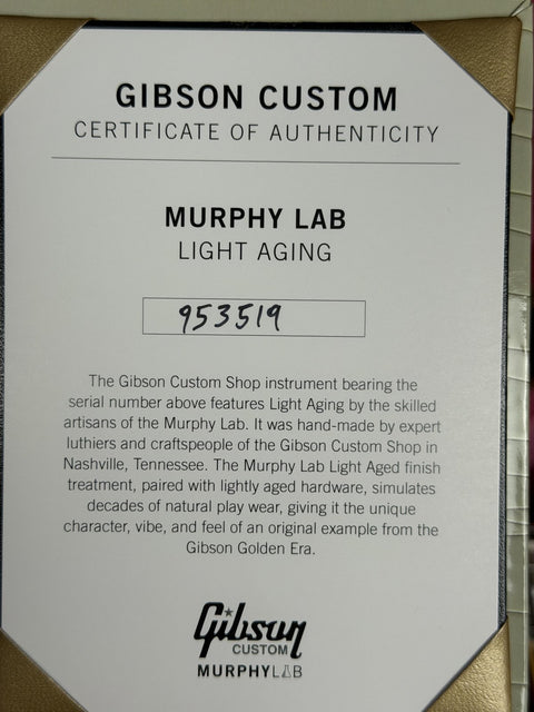 Gibson Custom Limited Edition Greatest Hits Volume II Murphy Lab Light Aged - BOTB 78