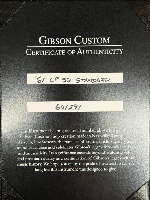 Gibson Custom 1961 Les Paul SG Standard Reissue B5 Bigsby - Cherry Red