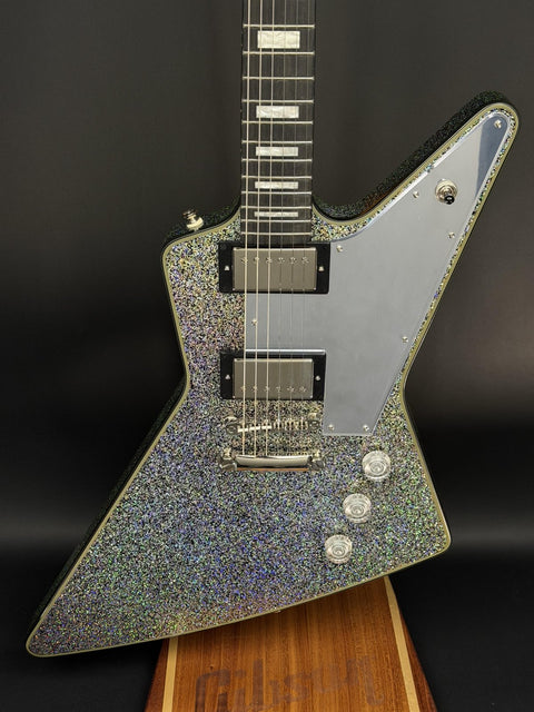 Epiphone Lzzy Hale Explorer Custom - Black Diamond Holographic Sparkle