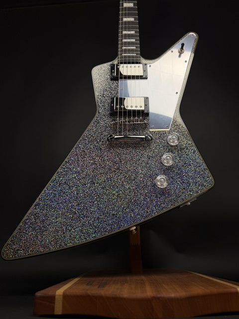 Epiphone Lzzy Hale Explorer Custom - Black Diamond Holographic Sparkle