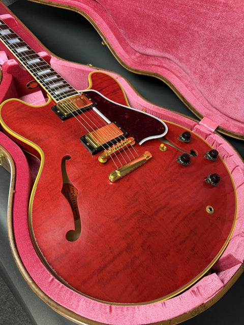 Gibson Custom Limited Edition 1960 ES-355 Reissue Figured Light Aged - Sixties Cherry Gold Hardware -