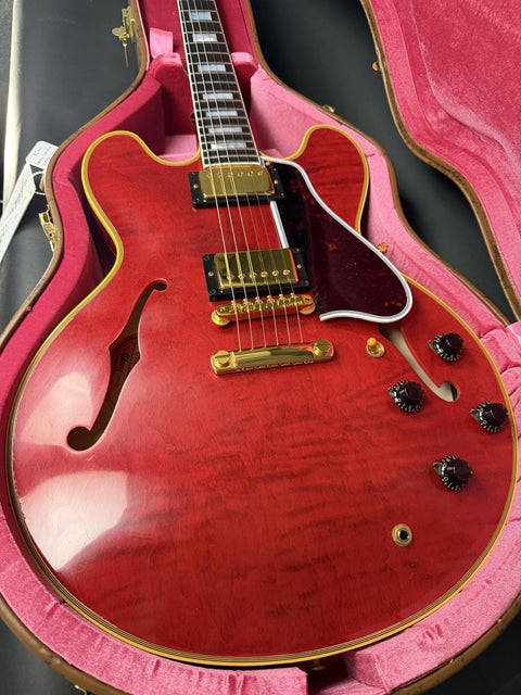 Gibson Custom Limited Edition 1960 ES-355 Reissue Figured Light Aged - Sixties Cherry Gold Hardware -