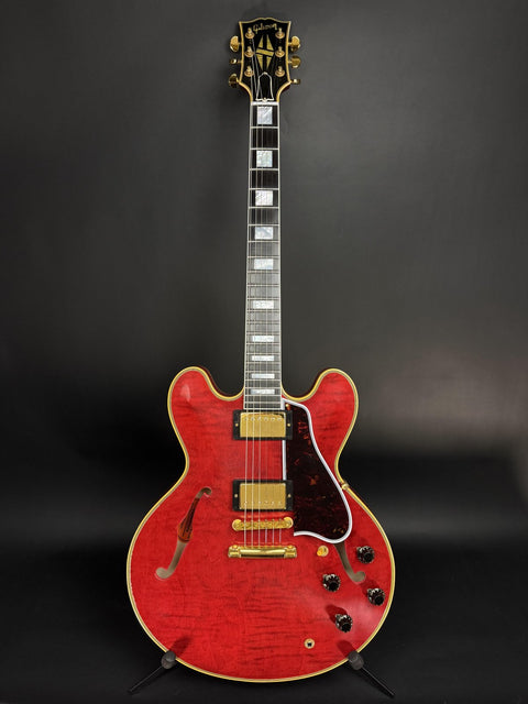 Gibson Custom Limited Edition 1960 ES-355 Reissue Figured Light Aged - Sixties Cherry Gold Hardware -
