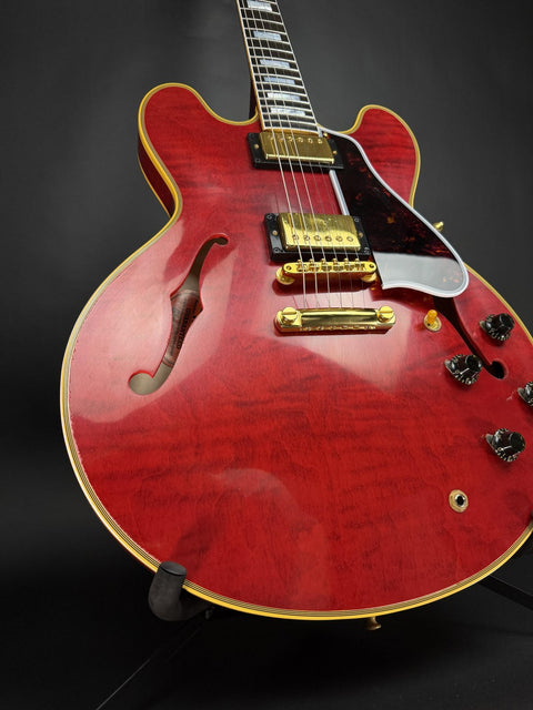 Gibson Custom Limited Edition 1960 ES-355 Reissue Figured Light Aged - Sixties Cherry Gold Hardware -