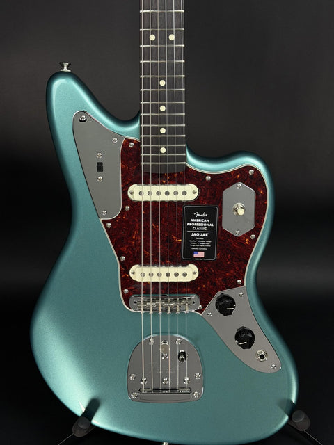 Fender American Professional Classic Jaguar - Faded Sherwood Green Metallic -