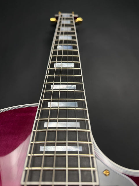 Gibson Custom M2M 1968 Les Paul Custom Reissue - "Cheshire Cat" Pink Burst -