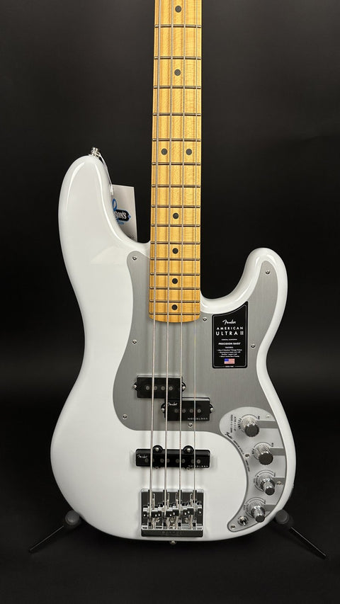 Fender American Ultra II Precision Bass - Avalanche w/ Maple Fingerboard - 