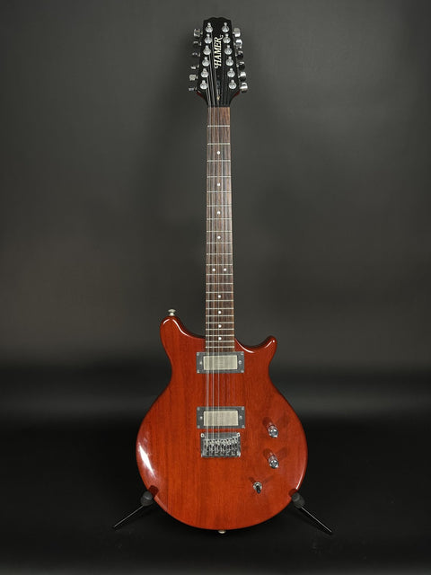 1990s Hamer USA Eclipse 12-String - Cherry Red -